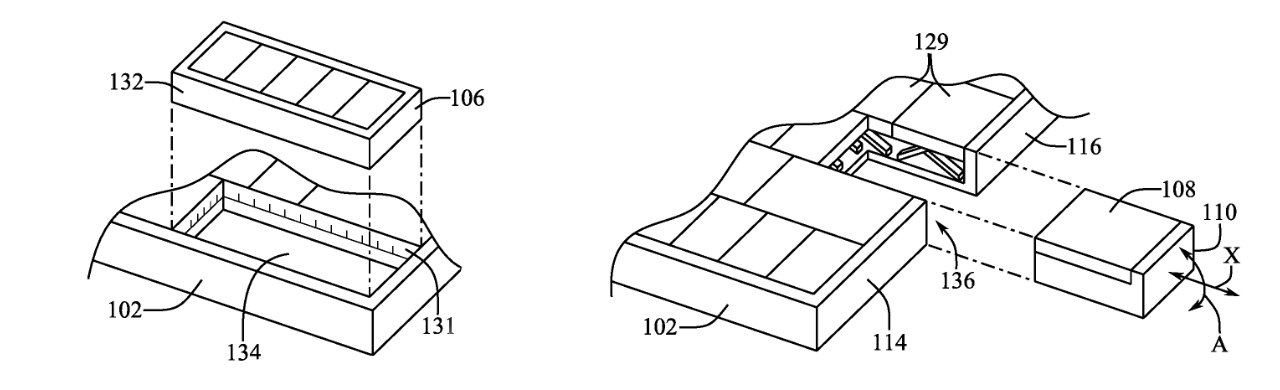 Detail from the patent showing two different ways such a key could be easily removed to be used as a mouse