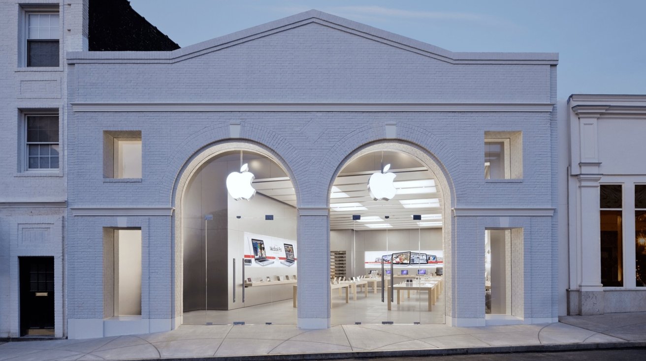 The Apple Store in Greenwich, Conn.