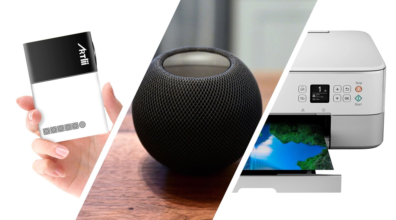 Apple HomePod Mini Bundle with Cover, Stand and Voucher