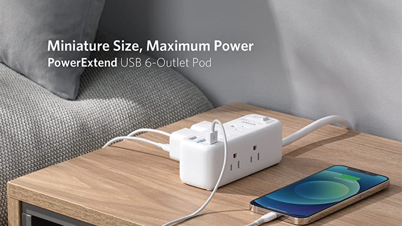 33% off Anker Power Strip Surge Protector with 3 USB-A