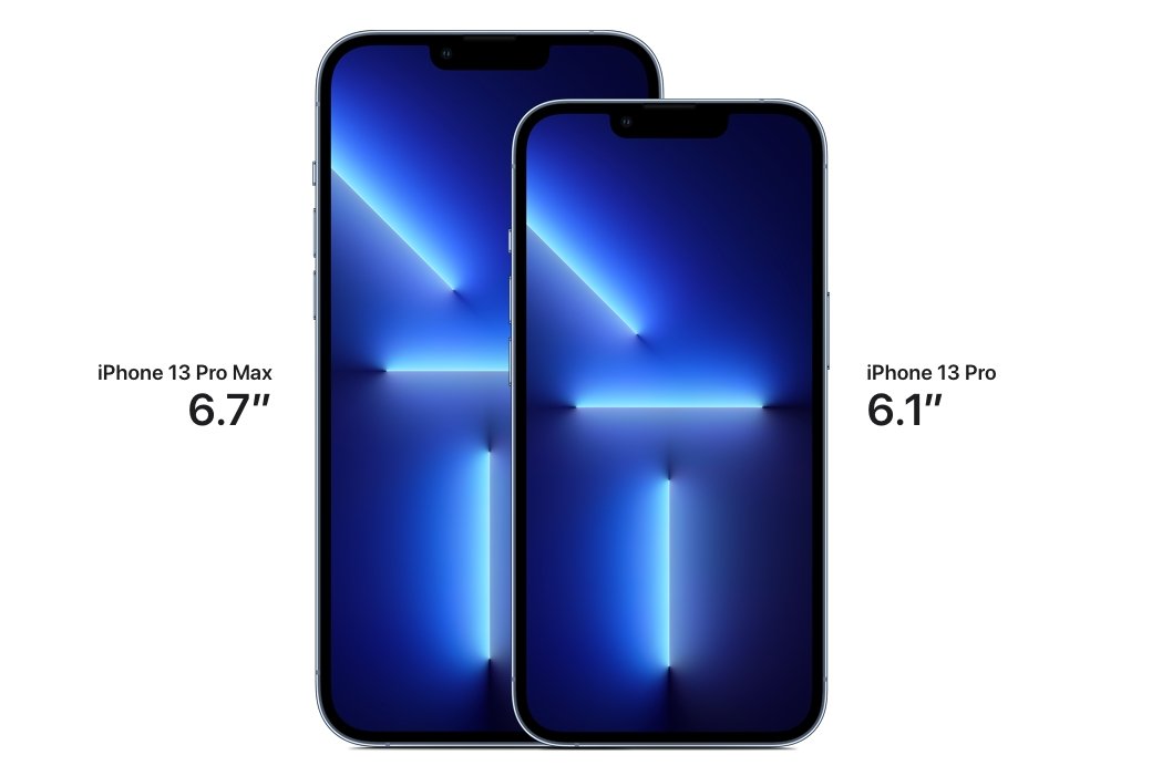 The iPhone 13 Pro and iPhone 13 Pro Max share the same dimensions as the iPhone 12 Pro.