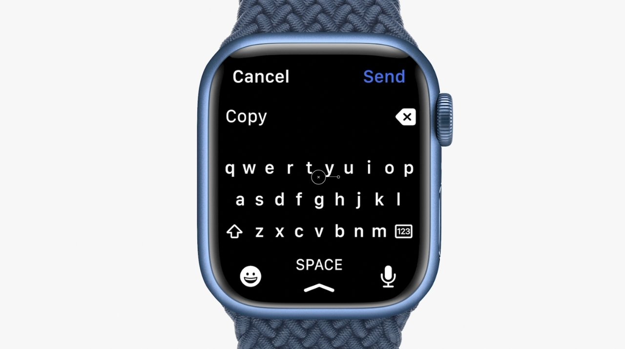 QuickPath typing keyboard on Apple Watch