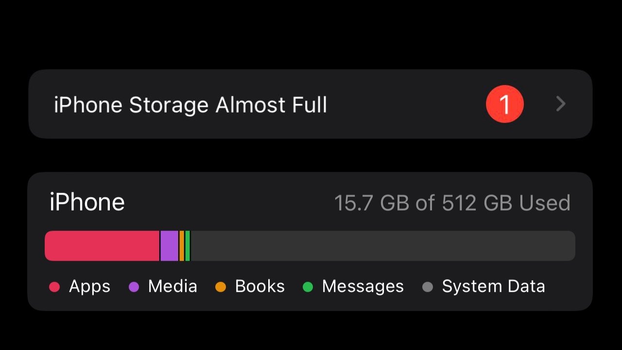 ios 11 system storage issue