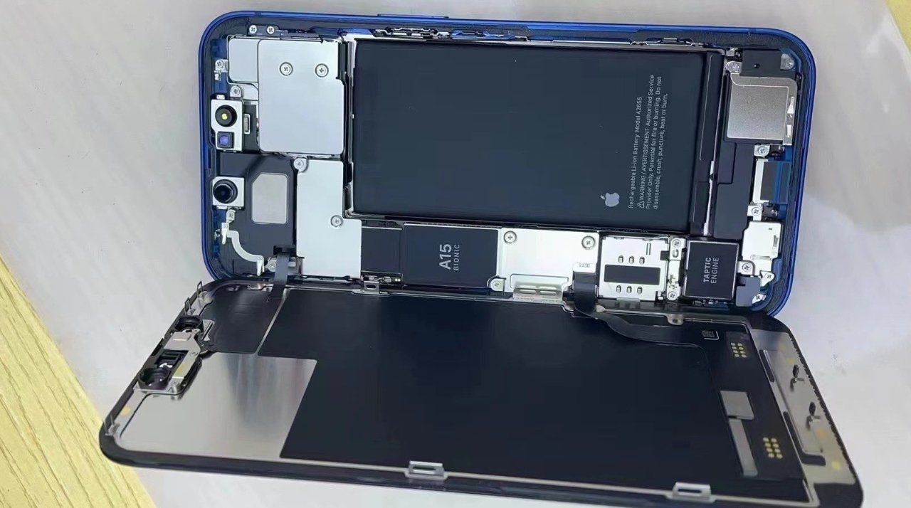 photo of First iPhone 13 partial teardown shows larger battery & internal redesign image