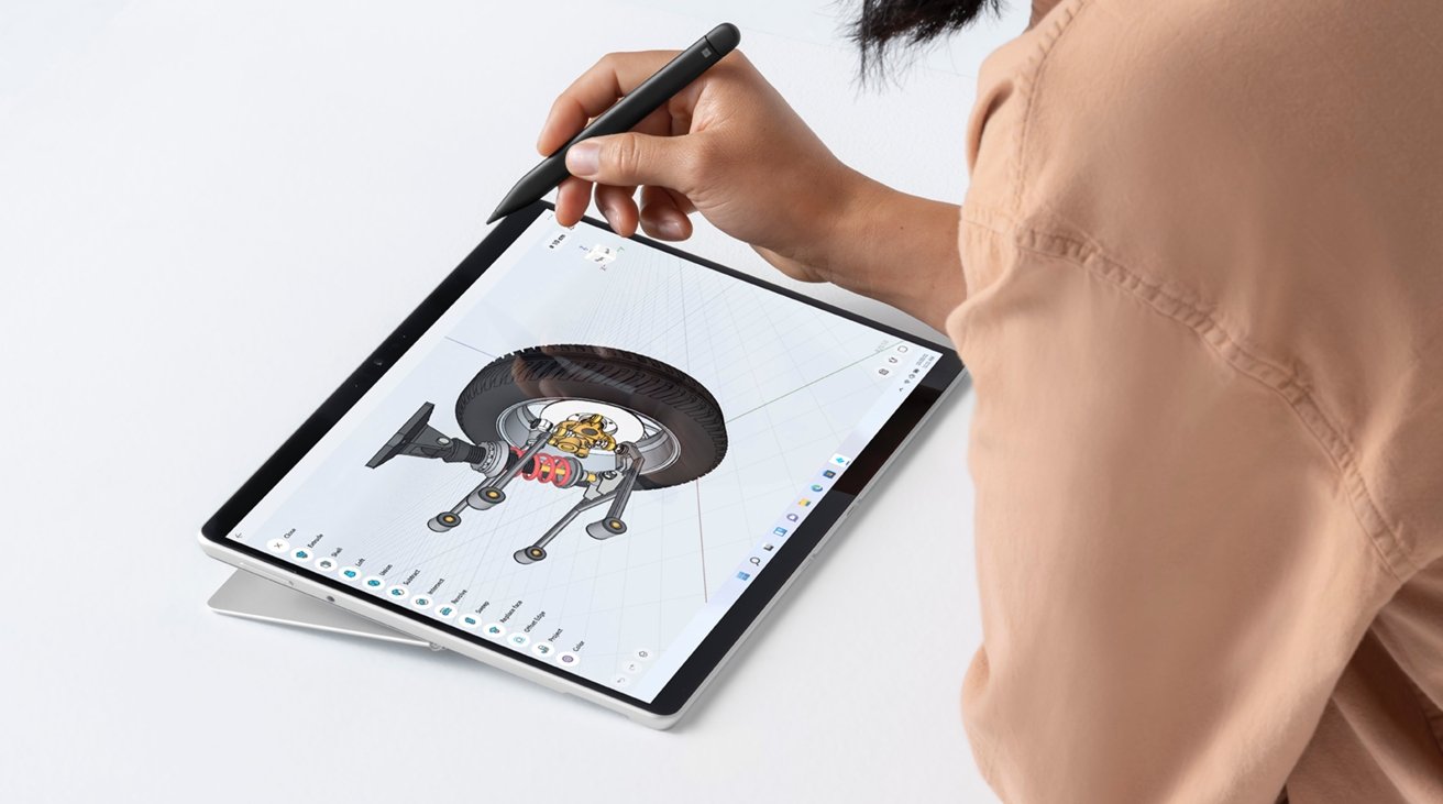 The Surface Pro 8 is close to being an iPad Pro, albeit one with a built-in kickstand. 