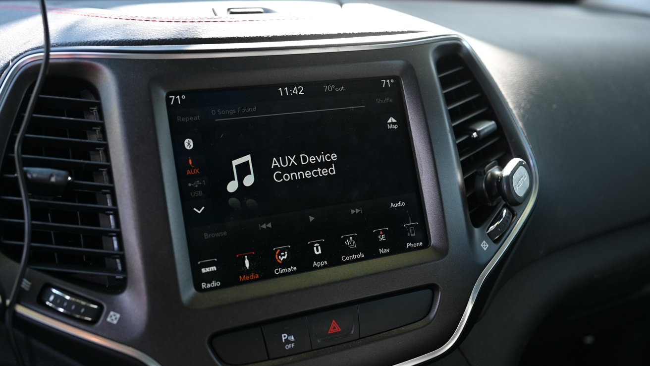 Connect to your car via auxiliary or FM transmitter