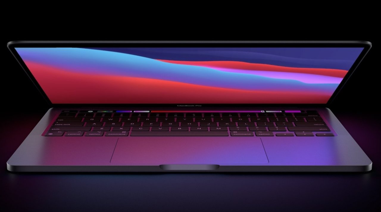 Mockup of a 14-inch MacBook Pro. There might not be a Touch Bar in the real one, though.
