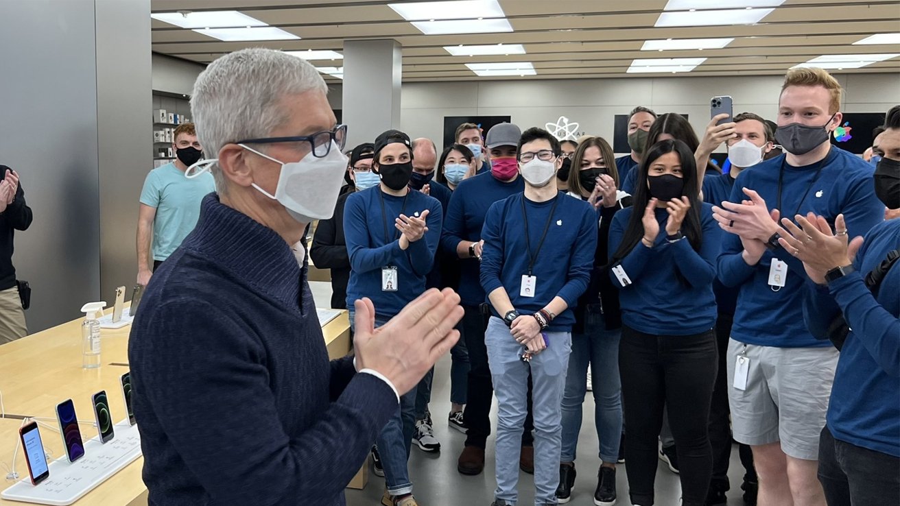 photo of Tim Cook visits LGBTQ+ resource center and developers in Utah image