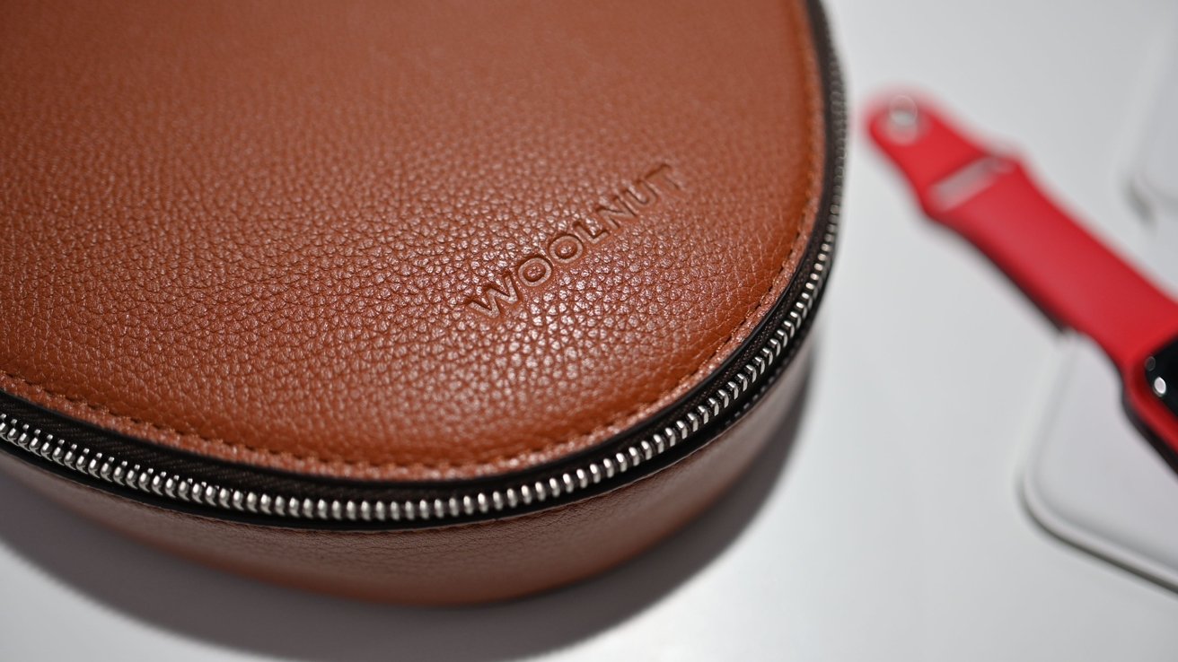 Woolnut logo stamped into the quality leather