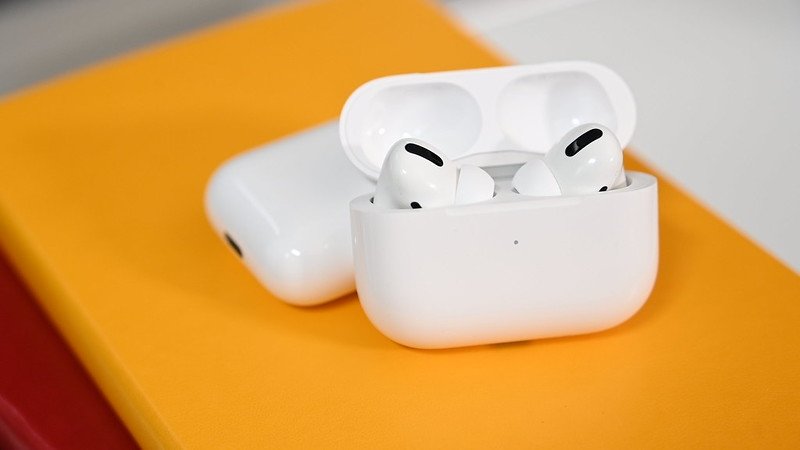 Third-generation AirPods are now housed in a more squat case, like the AirPods Pro here.