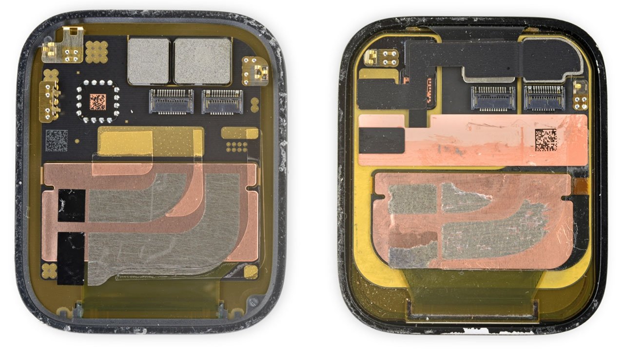 Apple Watch Series 7 Teardown Display Comparison