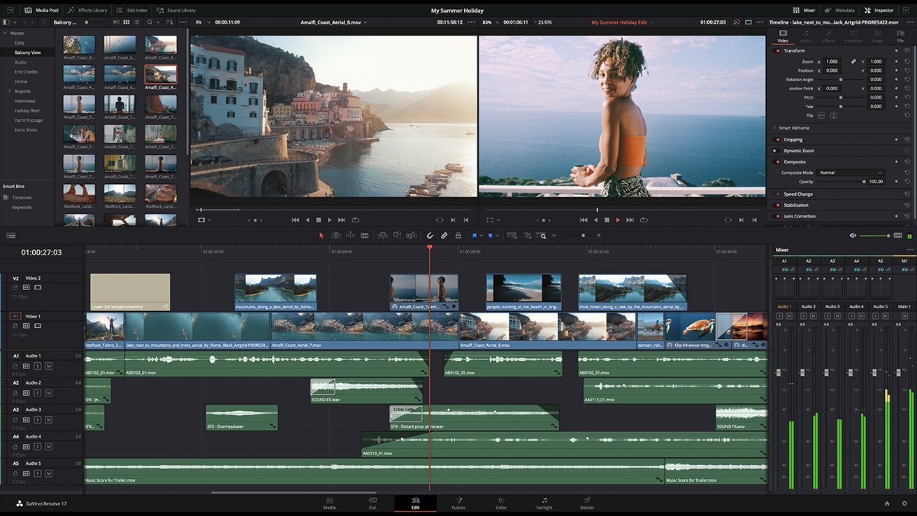 DaVinci Resolve が新しい MacBook Pro で最大 5 倍高速に動作するようになりました