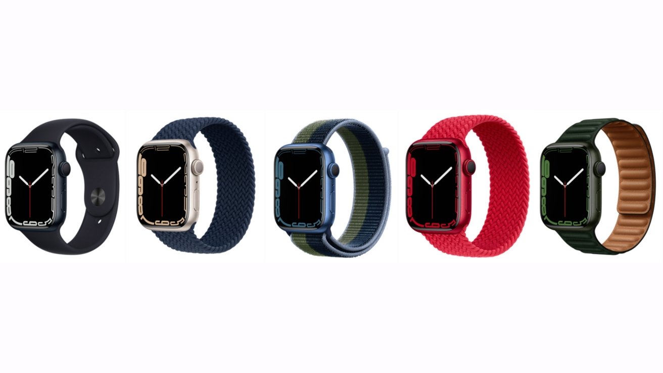 Aluminum Apple Watch Series 7 colors