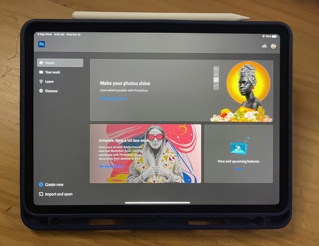 Photoshop is available as a tablet on iPad and iPad Pro.