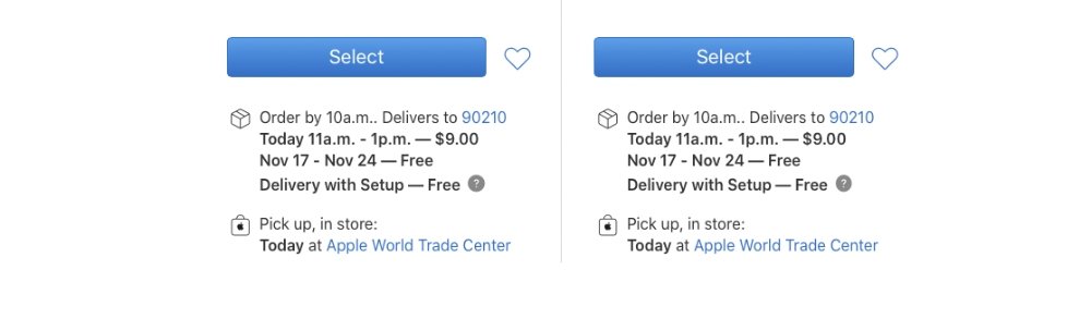 Detail from an order page showing pickup and courier options