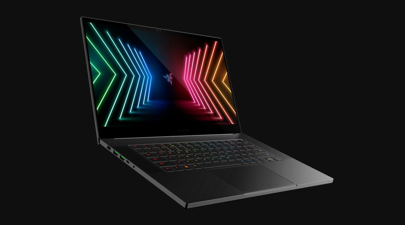 The keys are individually backlit on the Blade 15 Advanced, with full RGB capabilities. 