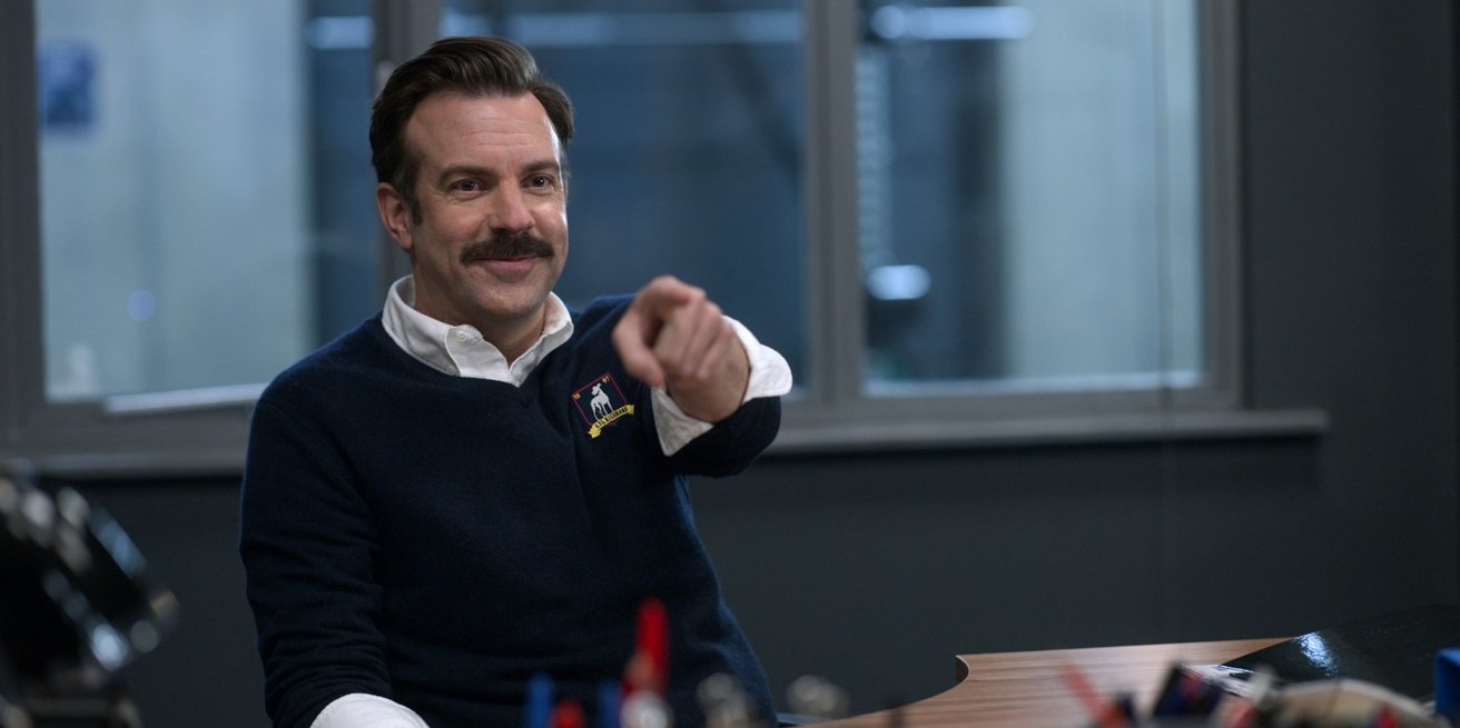 Jason Sudeikis as coach Ted Lasso on 'Ted Lasso'