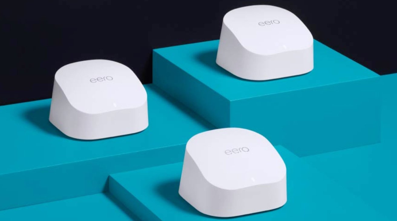 Two-packs of three for Eero's Wi-Fi 6 mesh system are currently on sale at a big discount. 