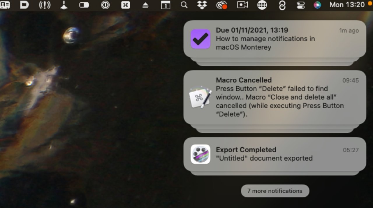 Easy methods to handle notifications in macOS Monterey
