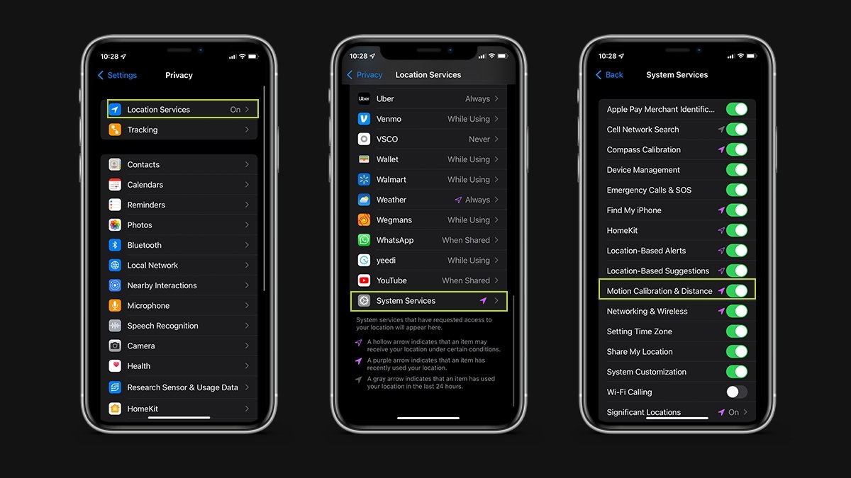 Distance of apple watch to online iphone