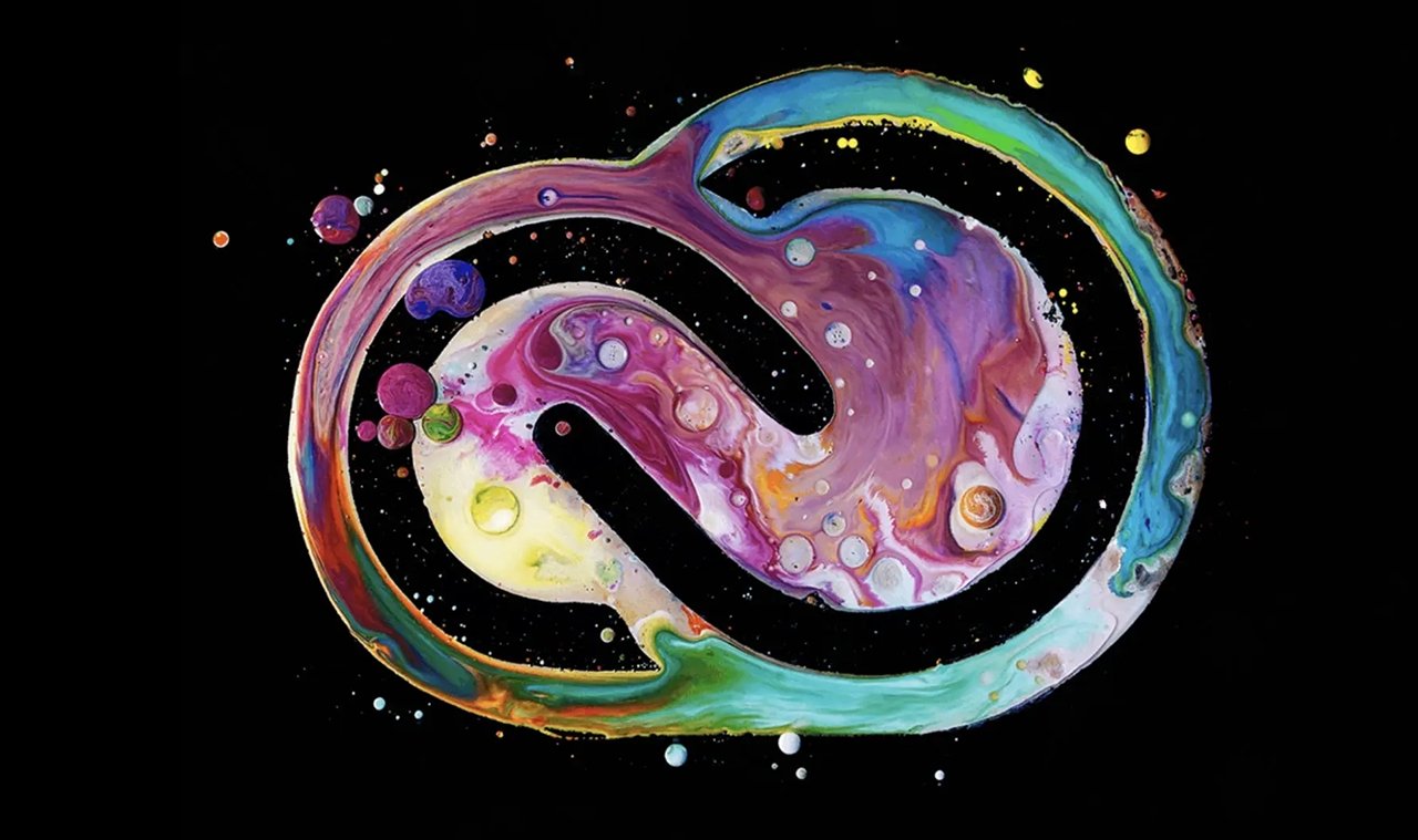 Adobe Creative Cloud logo on black background