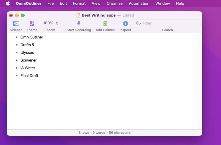 best writing software for mac