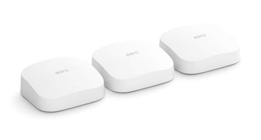 Eero Pro three-band WiFi 6 system, 3 packages