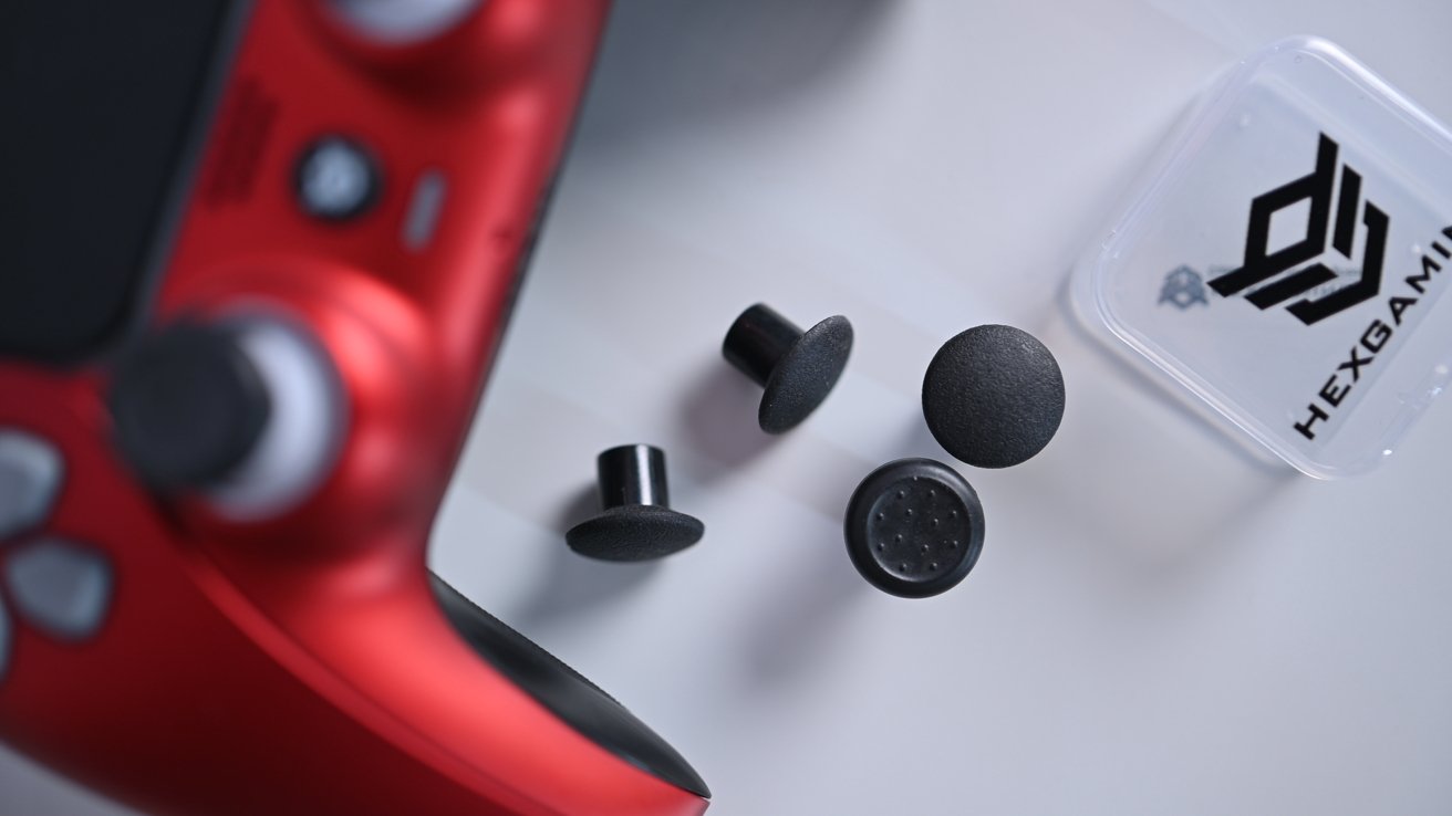 Each controller has swappable joysticks