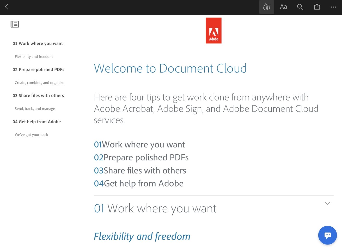 Adobe pioneered PDF use, so it's no surprise its reader makes the list.