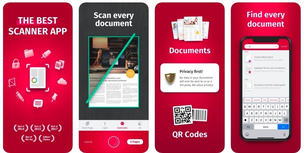 SwiftScan has a wealth of premium features for scanning, recognizing text in a document, and keeping your files tidy and organized.