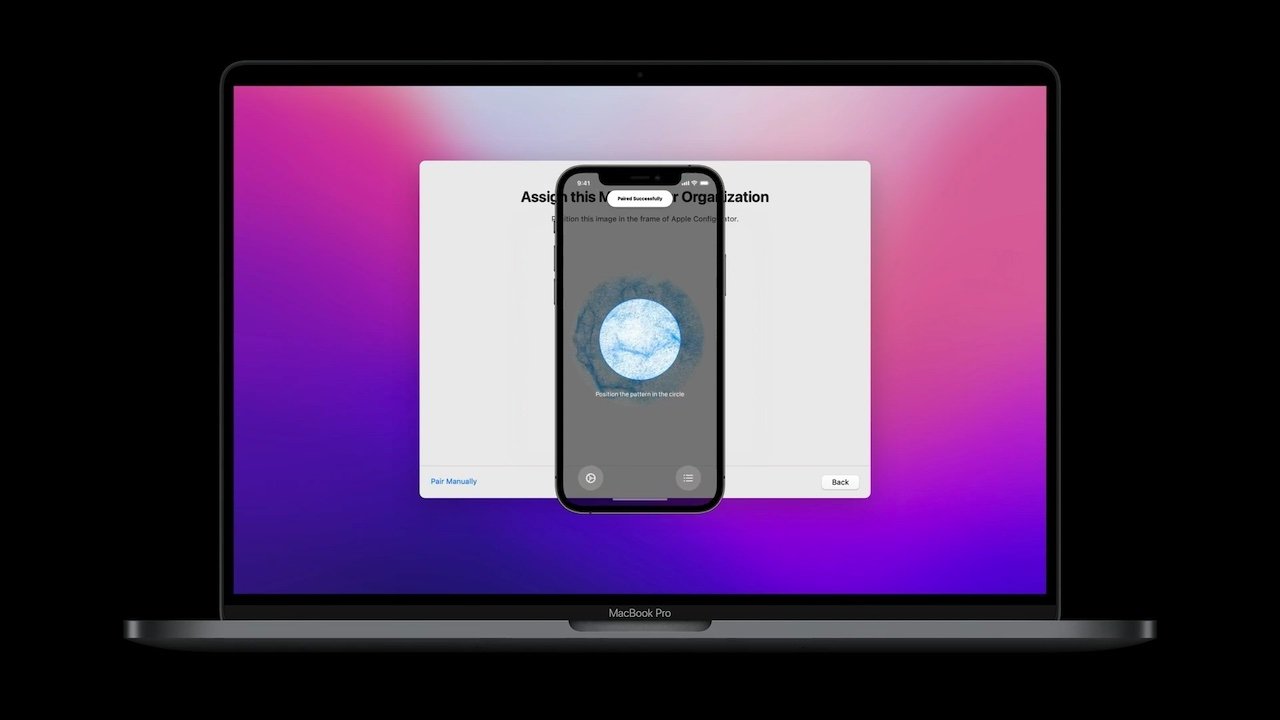 The Configurator app allows users to add Macs to their organization from an iPhone.
