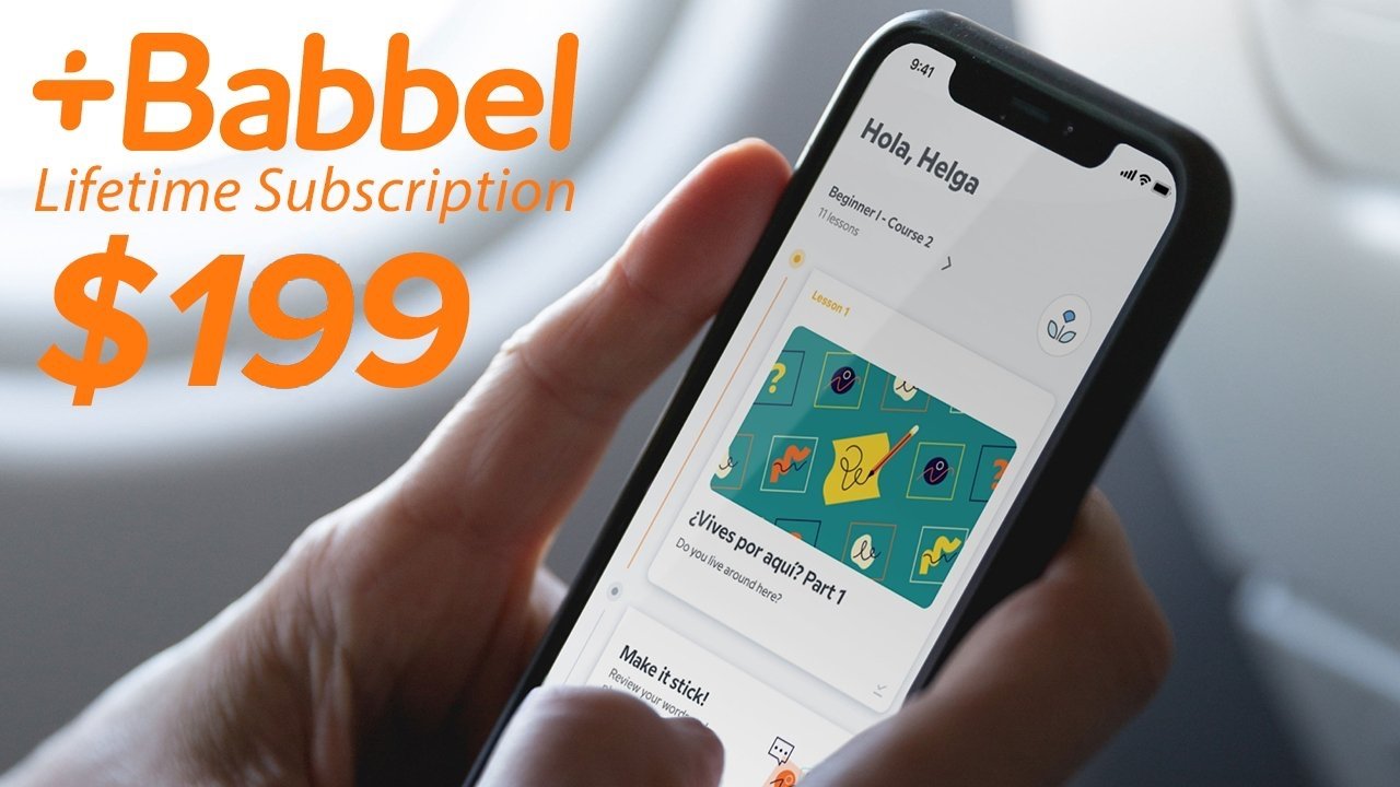 Babbel lifetime subscription for $199