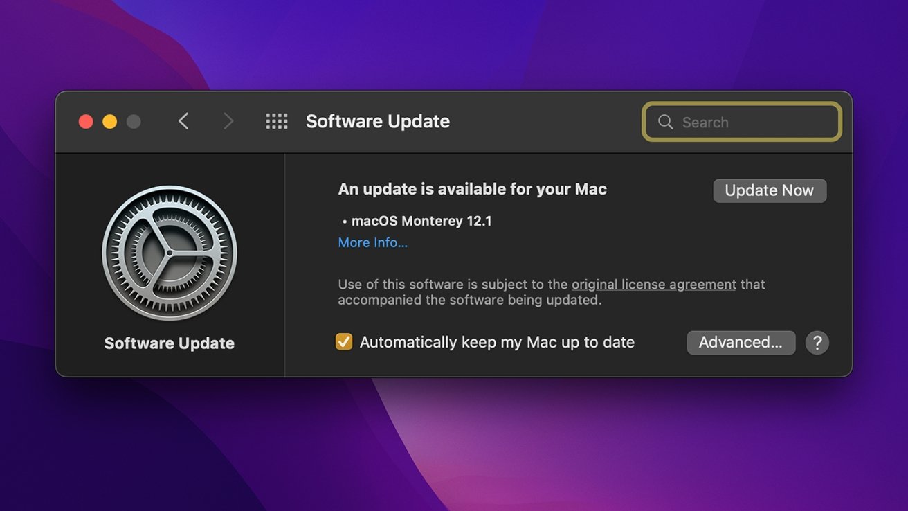 Some Mac Users Not Receiving MacOS 12.1 Download Prompt