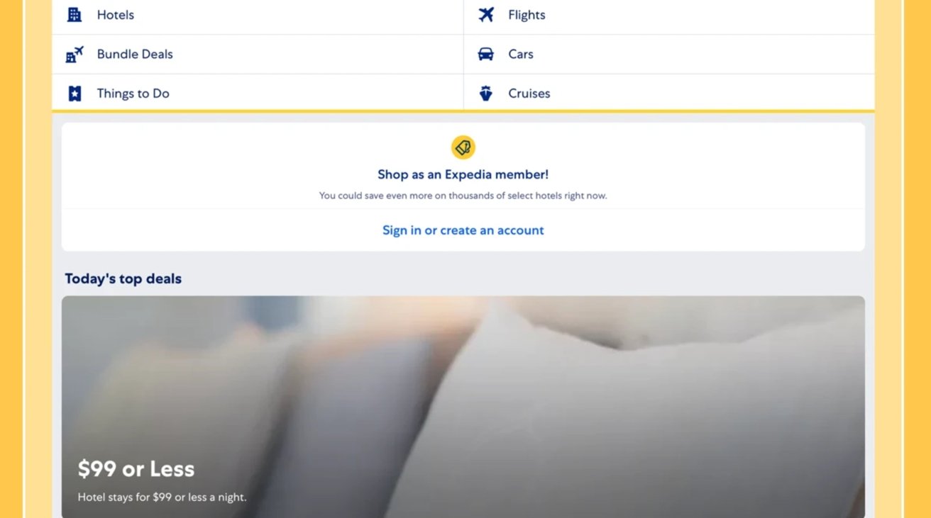 Expedia is a great one-stop app for your flights, hotel, and other travel needs. 