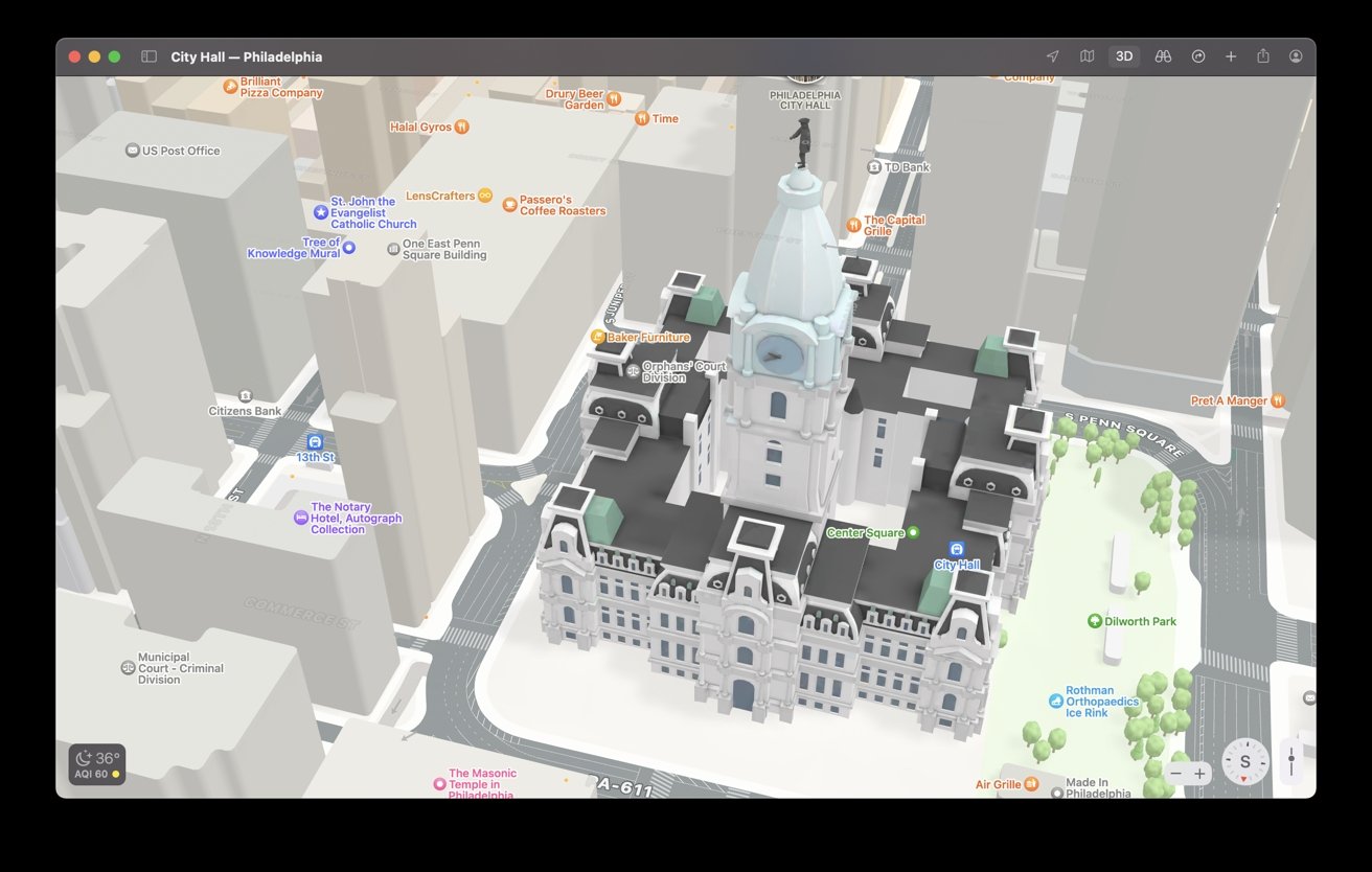 Apple Rolls Out New Updated 3D Maps For Philadelphia