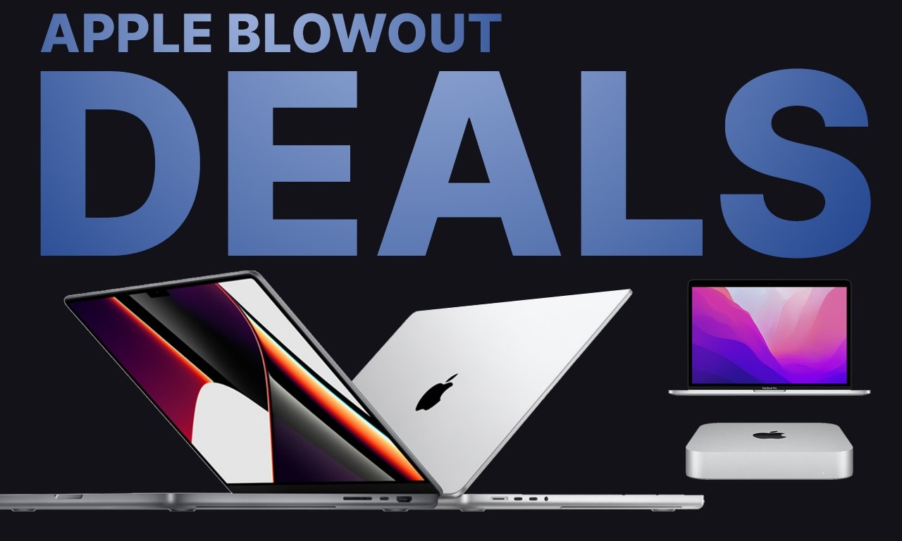 2021 MacBook Pro, MacBook Air, Mac mini with Apple Blowout Deals label