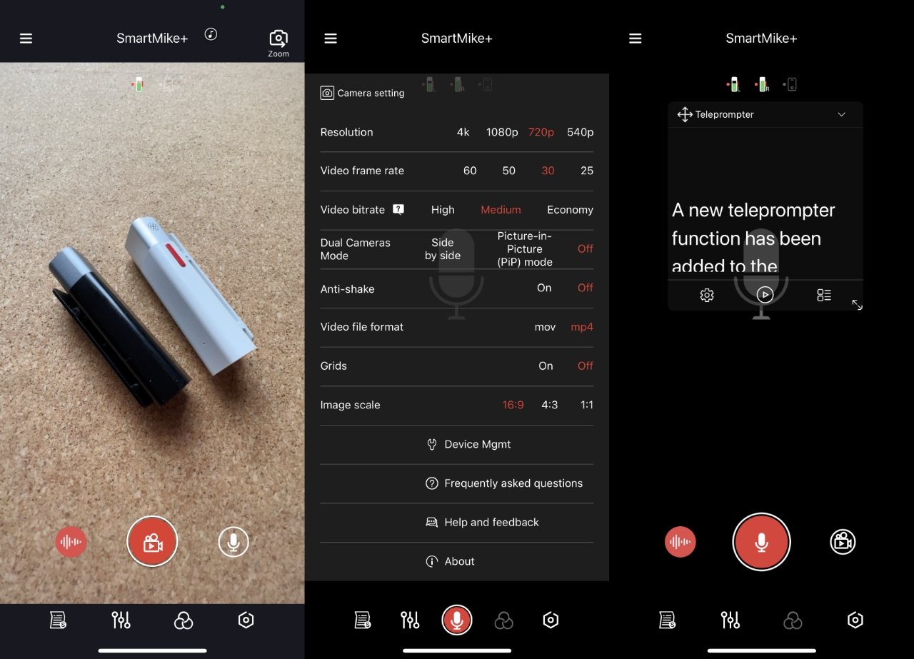 The SmartMike+ app is for both video and audio. It offers many features, but alternatives are better