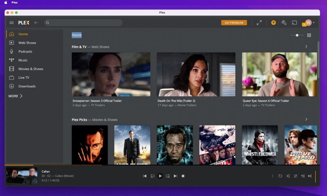 Plex comes with ways to stream and buy video online
