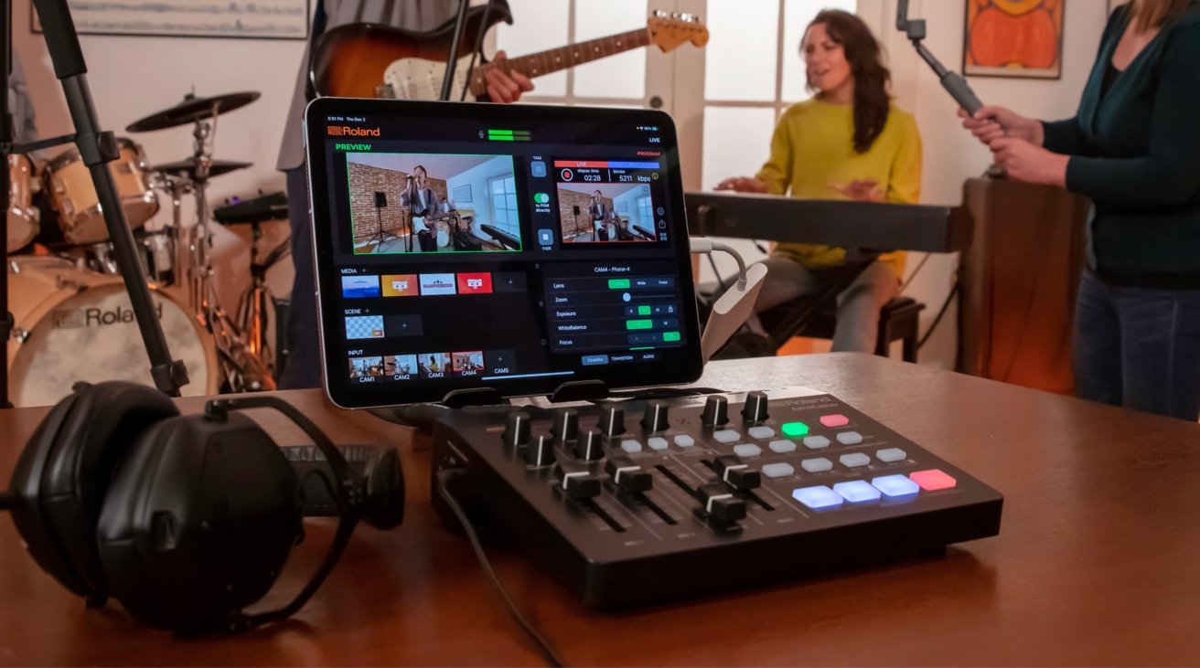 Roland AeroCaster livestreaming system exchanges cameras for