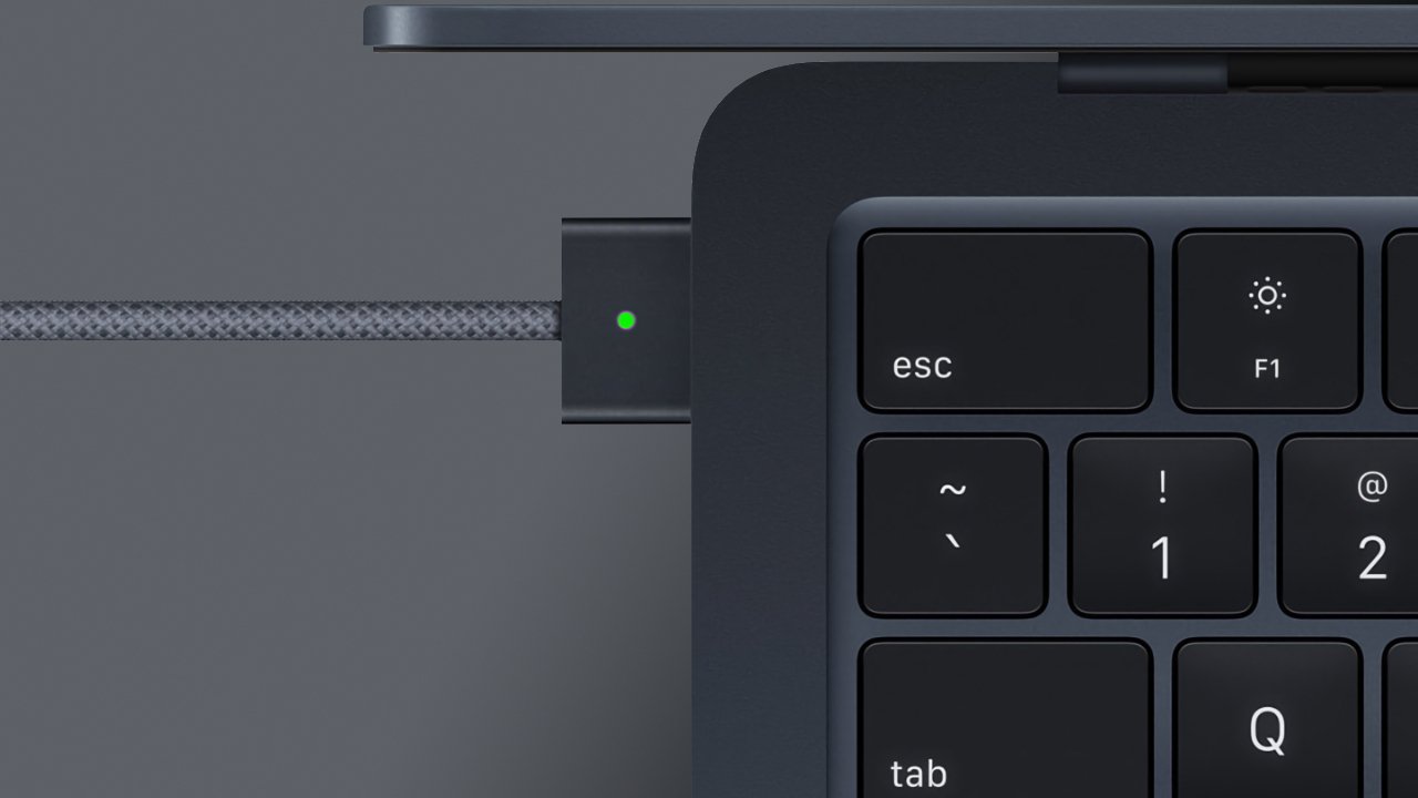 The new MacBook Air uses MagSafe