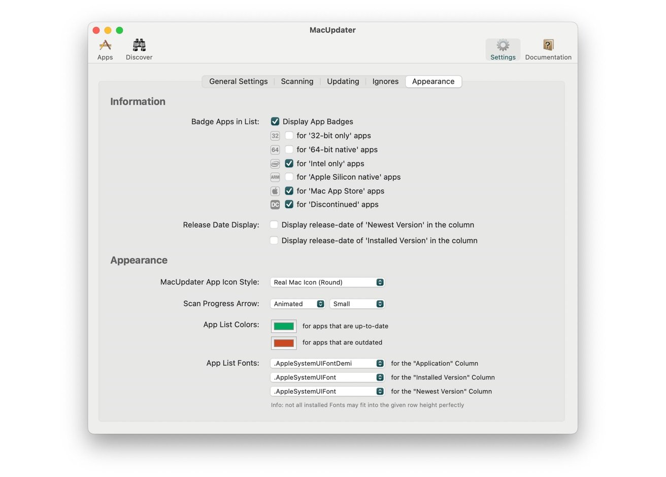 MacUpdater 2 has several configuration options for you to fine tune. 