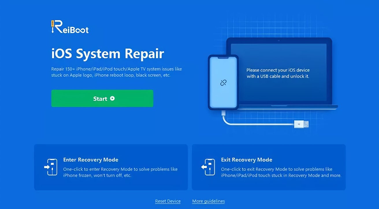 After installing ReiBoot, it's simple to get started using it to repair your iPhone. 