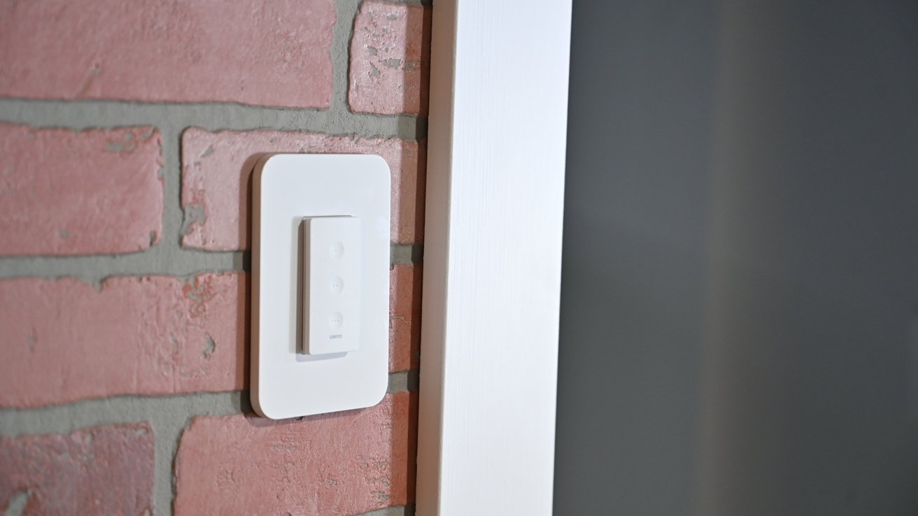 Wemo Stage scene controller on the wall