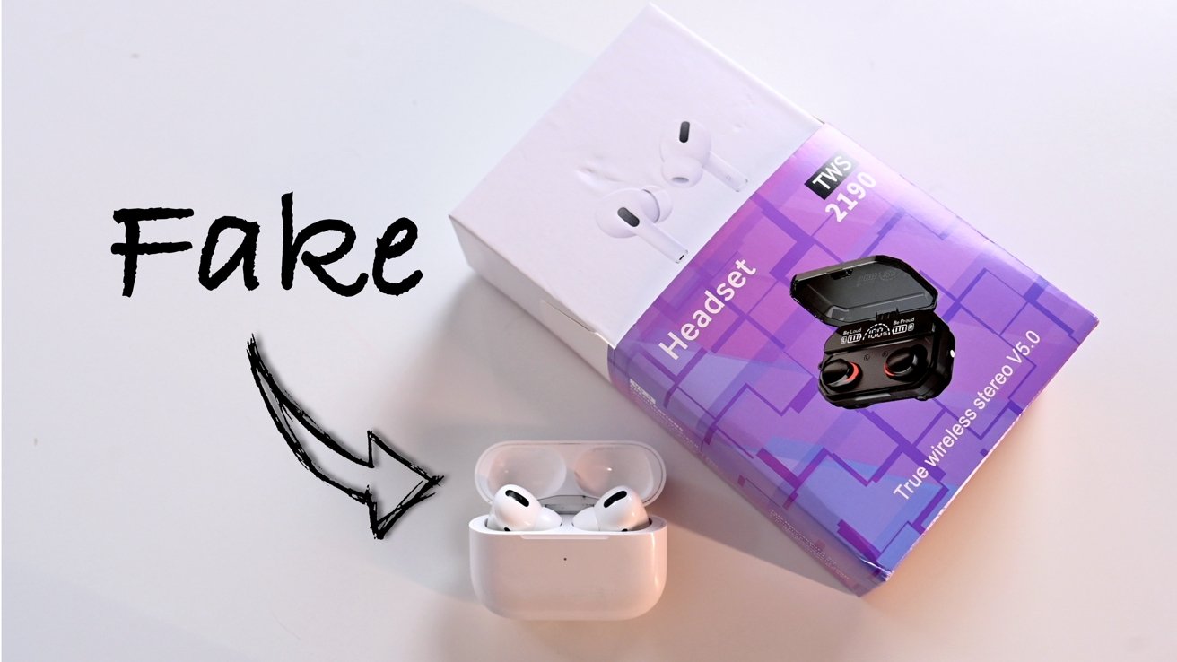 Clerk make worse it's useless How to tell the difference between real AirPods Pro and counterfeit ones |  AppleInsider