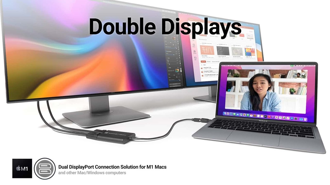 m1 dual monitor without displaylink