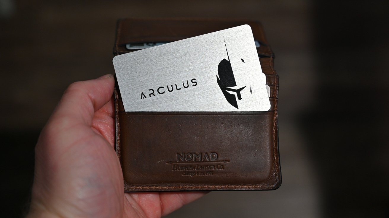 Our Arculus card in our wallet