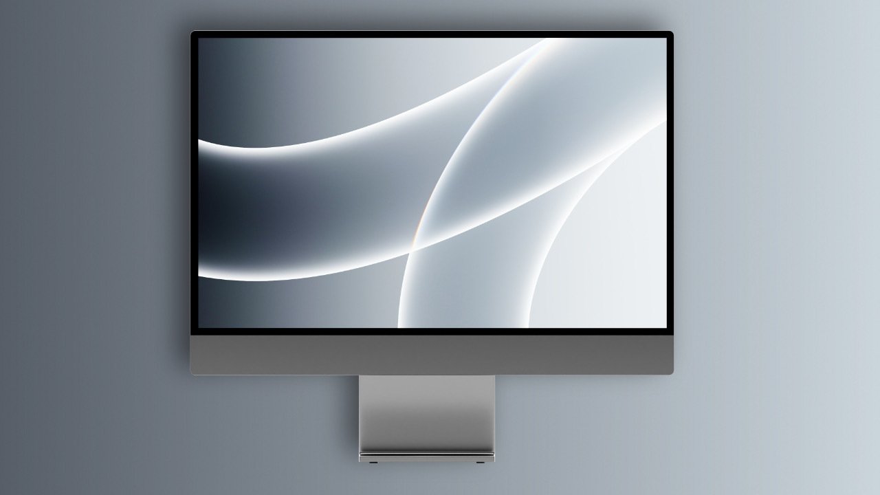 Render of the 27-inch iMac Pro with an Apple Silicon chip