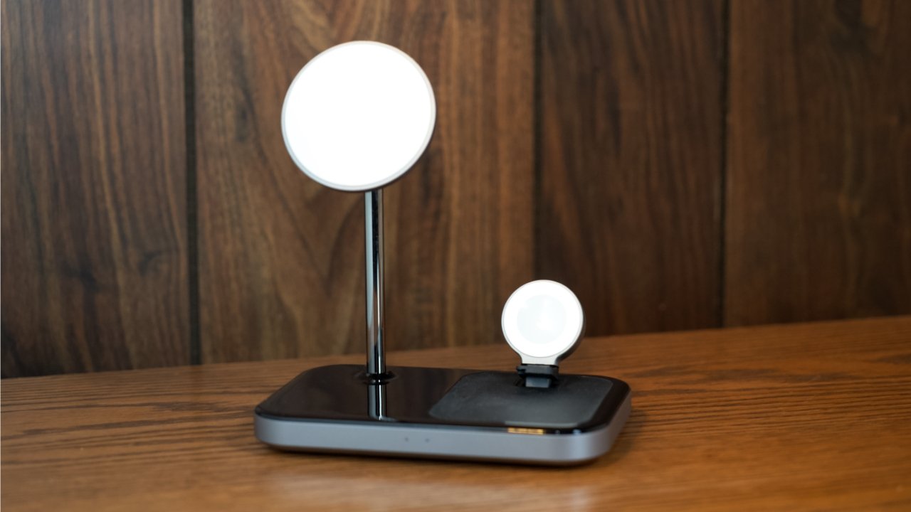 The Satechi 3-in-1 Wireless Charging Stand