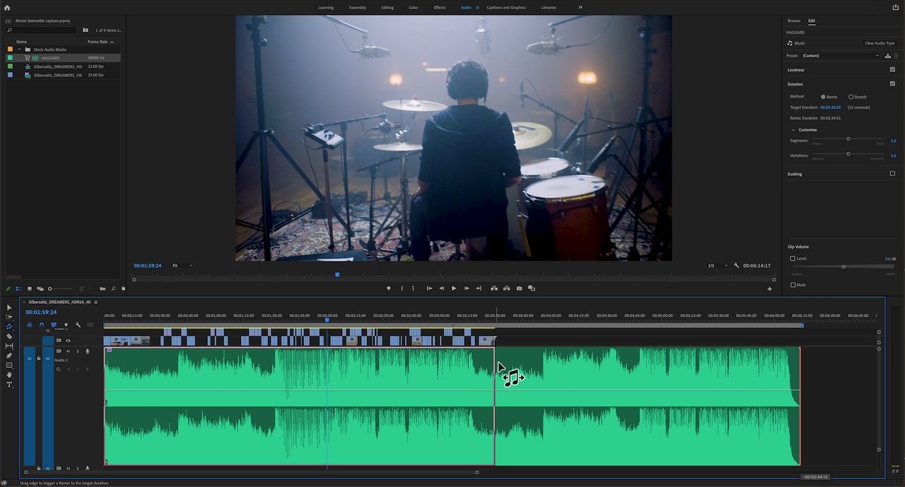 Adobe Premiere Pro getting new Remix feature for syncing audio and video |  AppleInsider