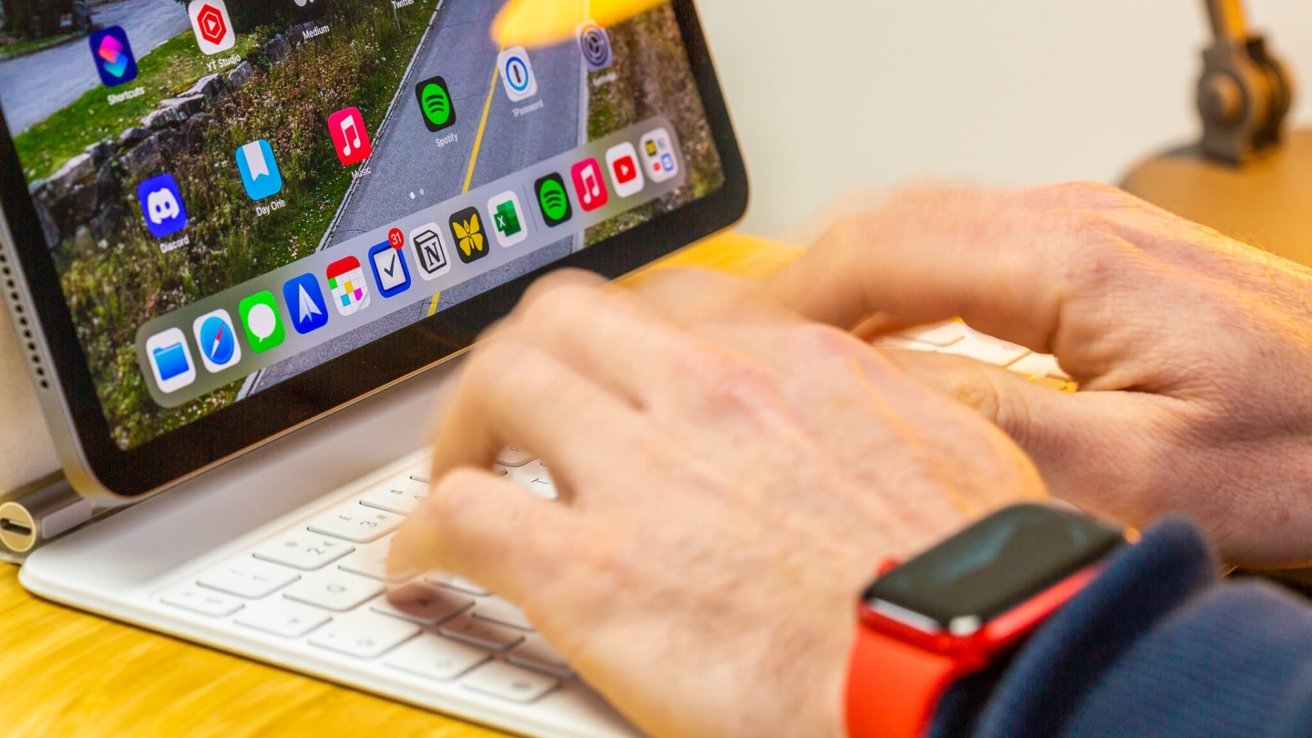 The white Magic Keyboard for iPad has held up over six months of use